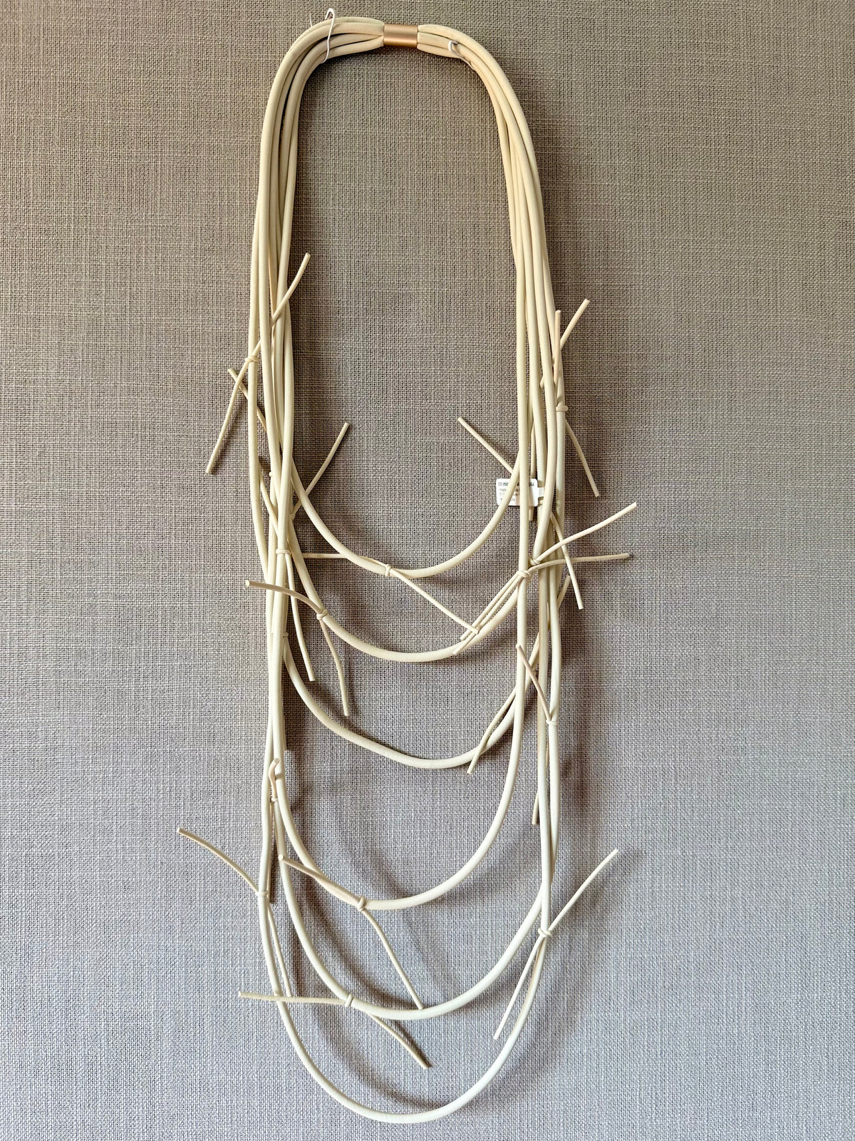 Multi Layer Knot Trims Rubber Necklace