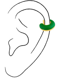 Margot Green Ear Cuff