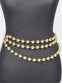 Multi Layered Bead Chain Belt