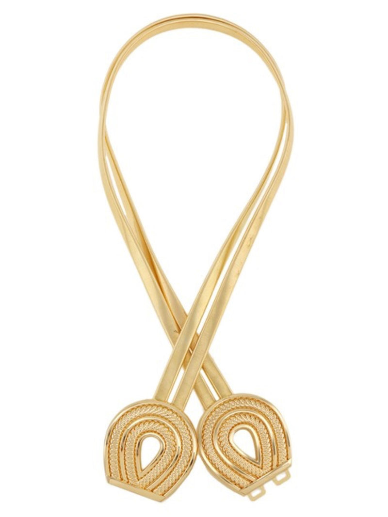 Textured U Shape Metal Elastic Belt