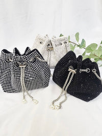 Stone Crossbody Bucket Bag