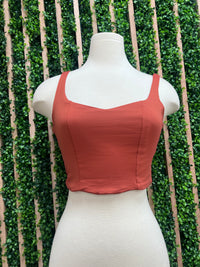 Square Neck Bustier Crop Top