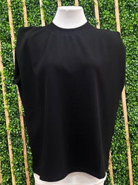 Cap Sleeve Round Neck Top