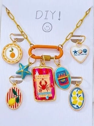 DIY Stainless Steel Coastal Charm Necklace
