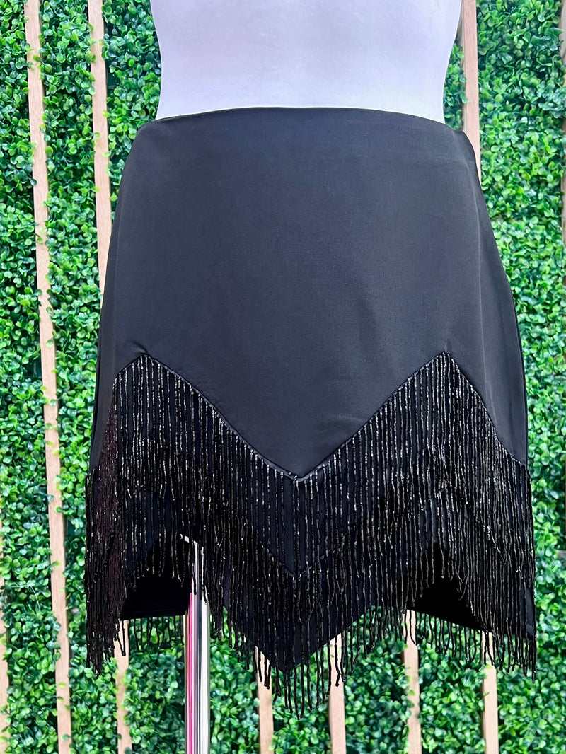 Beautiful Bead Fringe Short Skirt