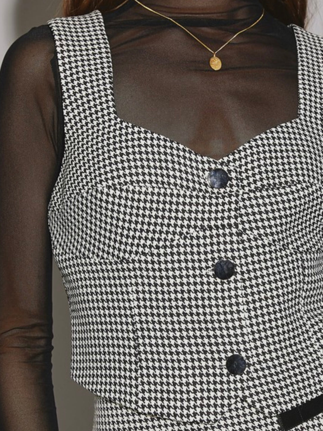 Checkered Vest Top