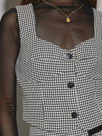 Checkered Vest Top