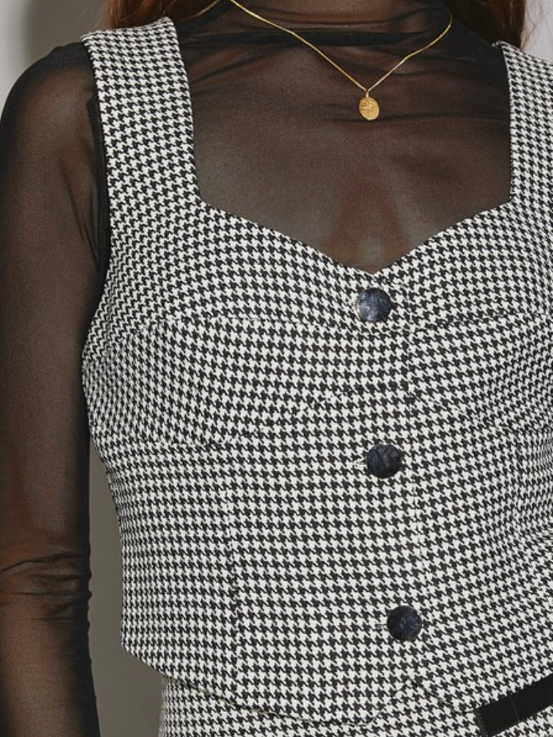 Checkered Vest Top