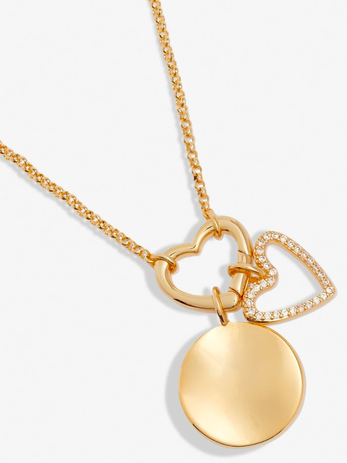 Little Moments Heart Clasp Heart Charms Necklace