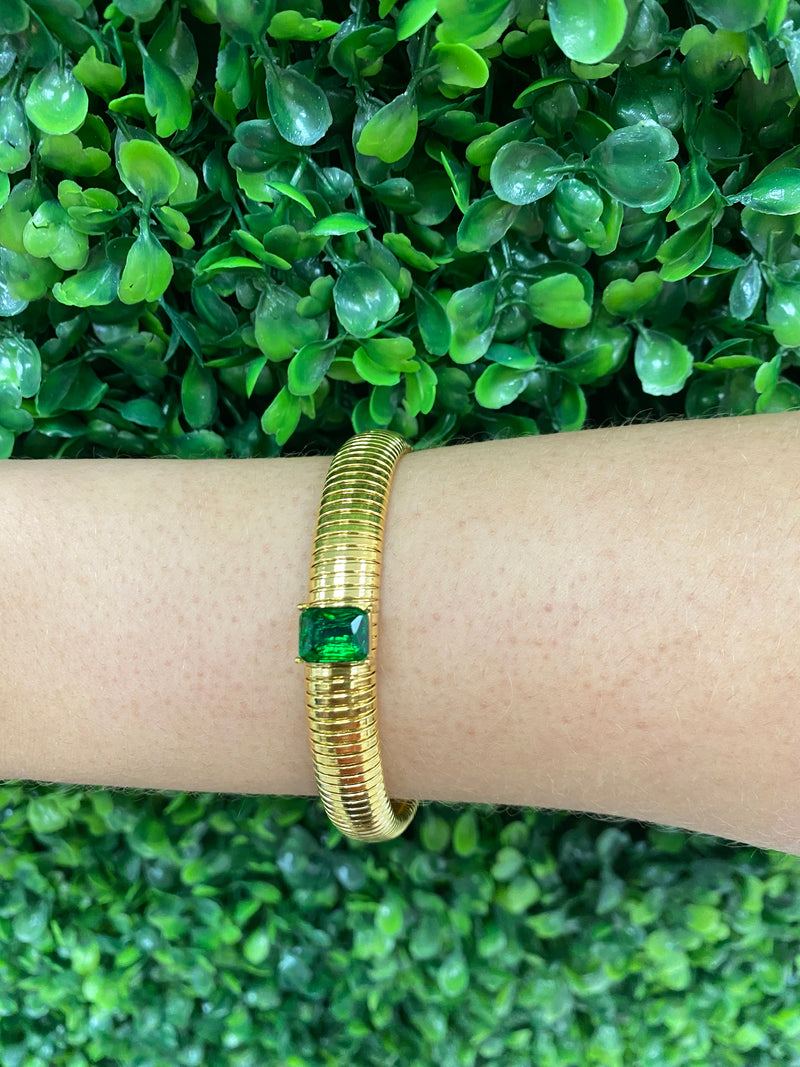 Crystal Embellished Cobra Bracelet
