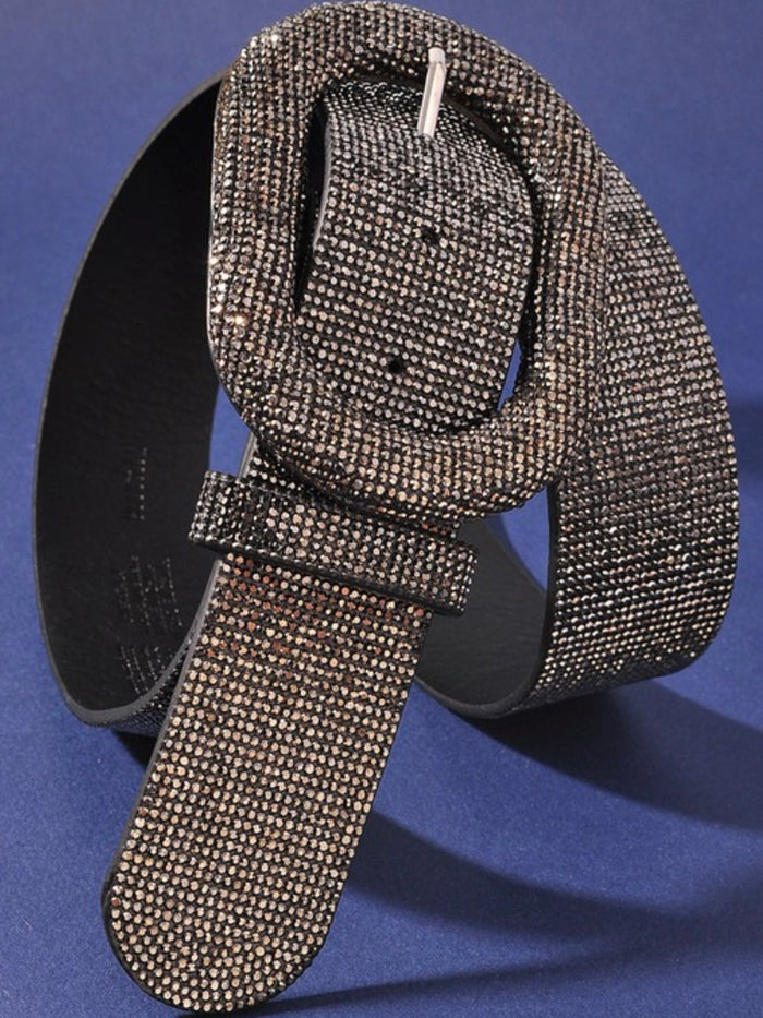 Glam Rhinestone Oval Belt