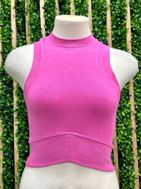 Curved Hem Crop Tank
