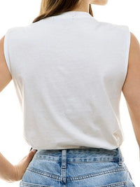 Crystal Shoulders Muscle Tee