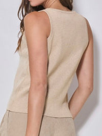 Sand Sequin Tank Top