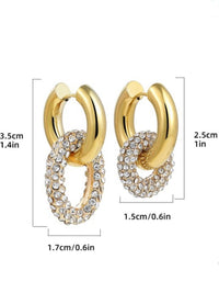 Oval circle Crystal Huggies