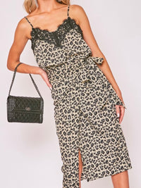 Leopard Lace Detail Cami