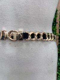 Small Gold Links Thin Stretch Belt