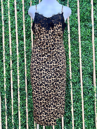 Leopard Lace Detail Cami