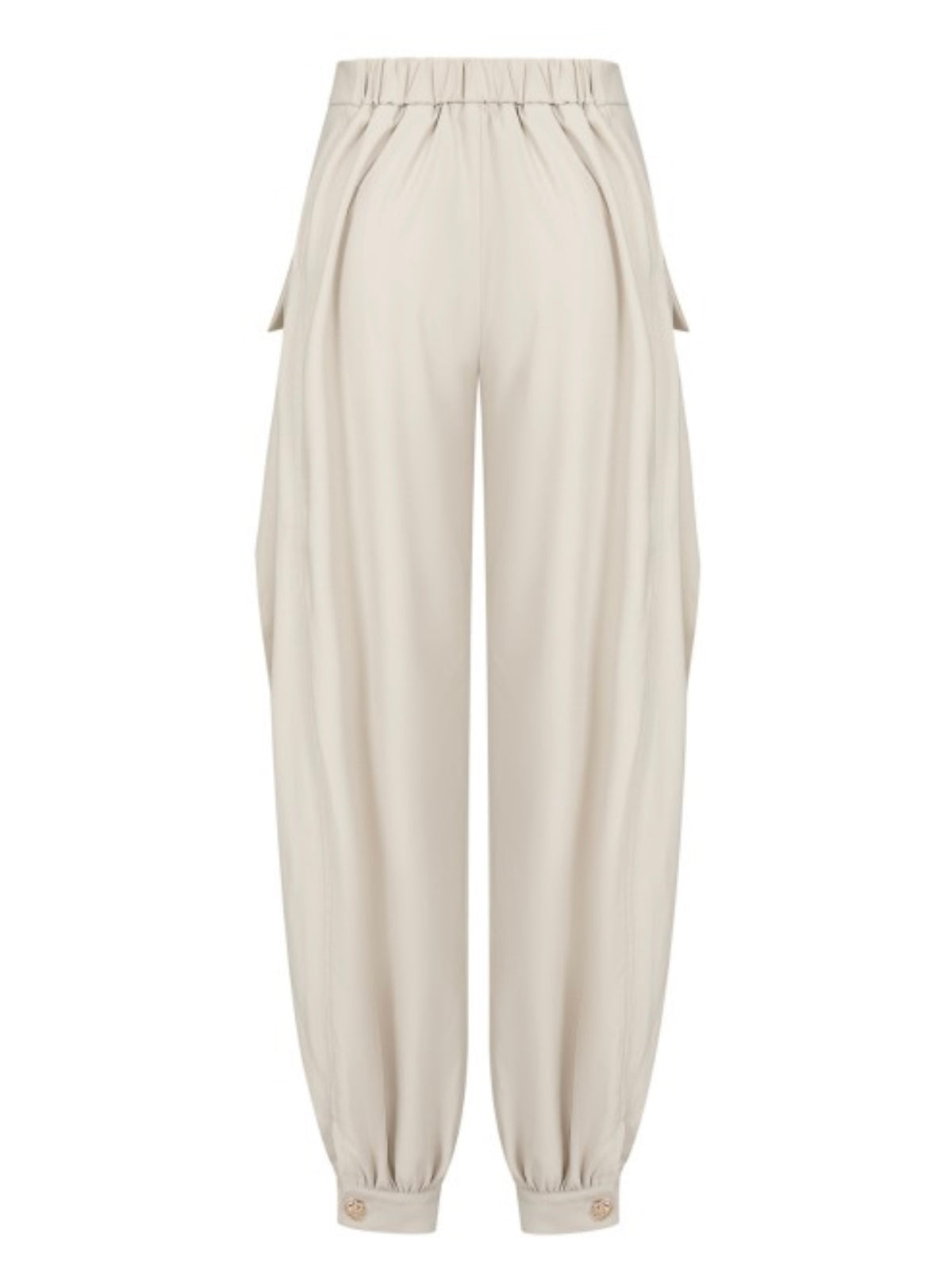 Sculpted Elegance Draped Jogger Pants