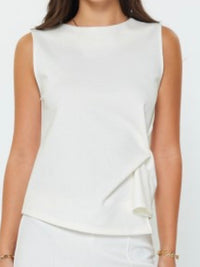 Twist Detail Ponte Sleeveless Top