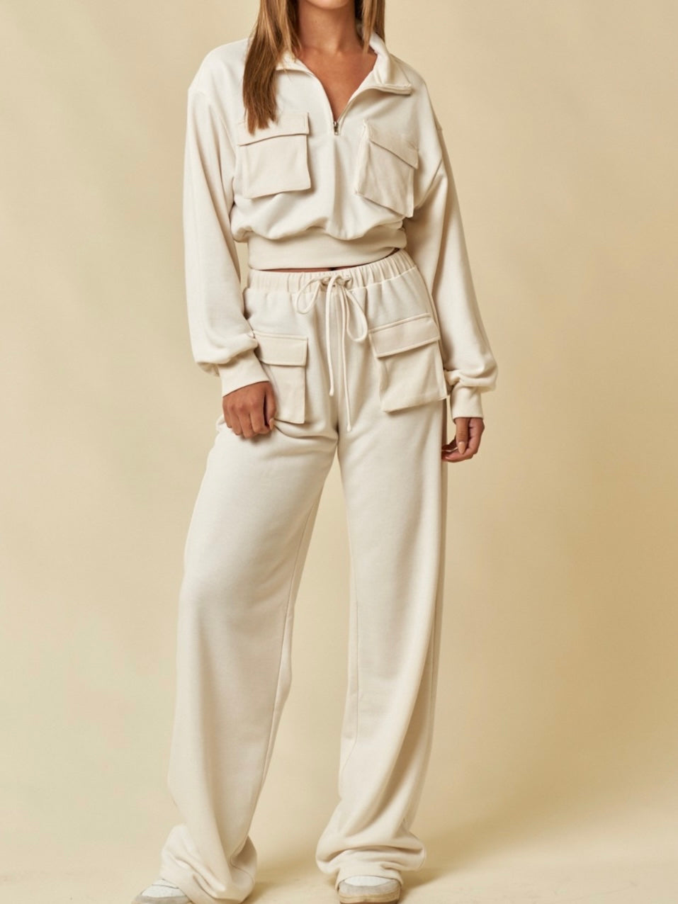 Pocket Detail Pant Set