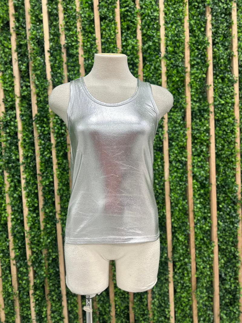 Metallic Racerback Top