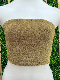 Metallic Knit Simmer Tube Top