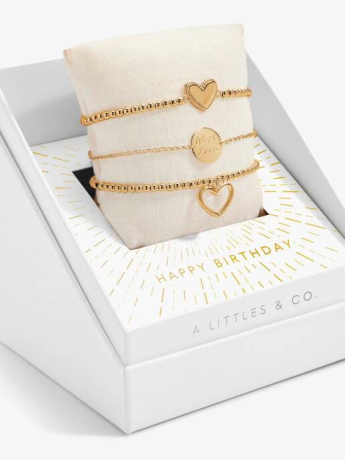 Little Moments Celebrate You Happy Birthday Bracelet Set