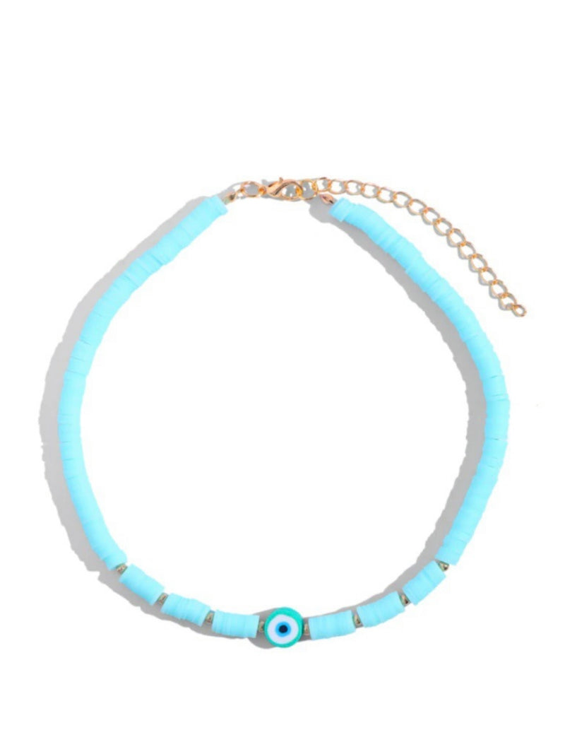 Evil Eye Clay Choker