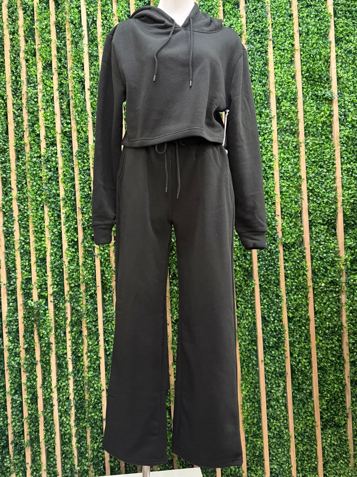 French Terry Fleece Hoodie Set