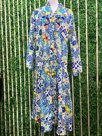 Italy Mixed Print Maxi Dress