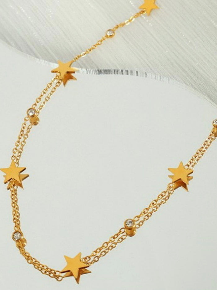 Crystal Star SS Necklace