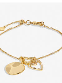 Little Moments Heart Clasp Luck Charms Bracelet