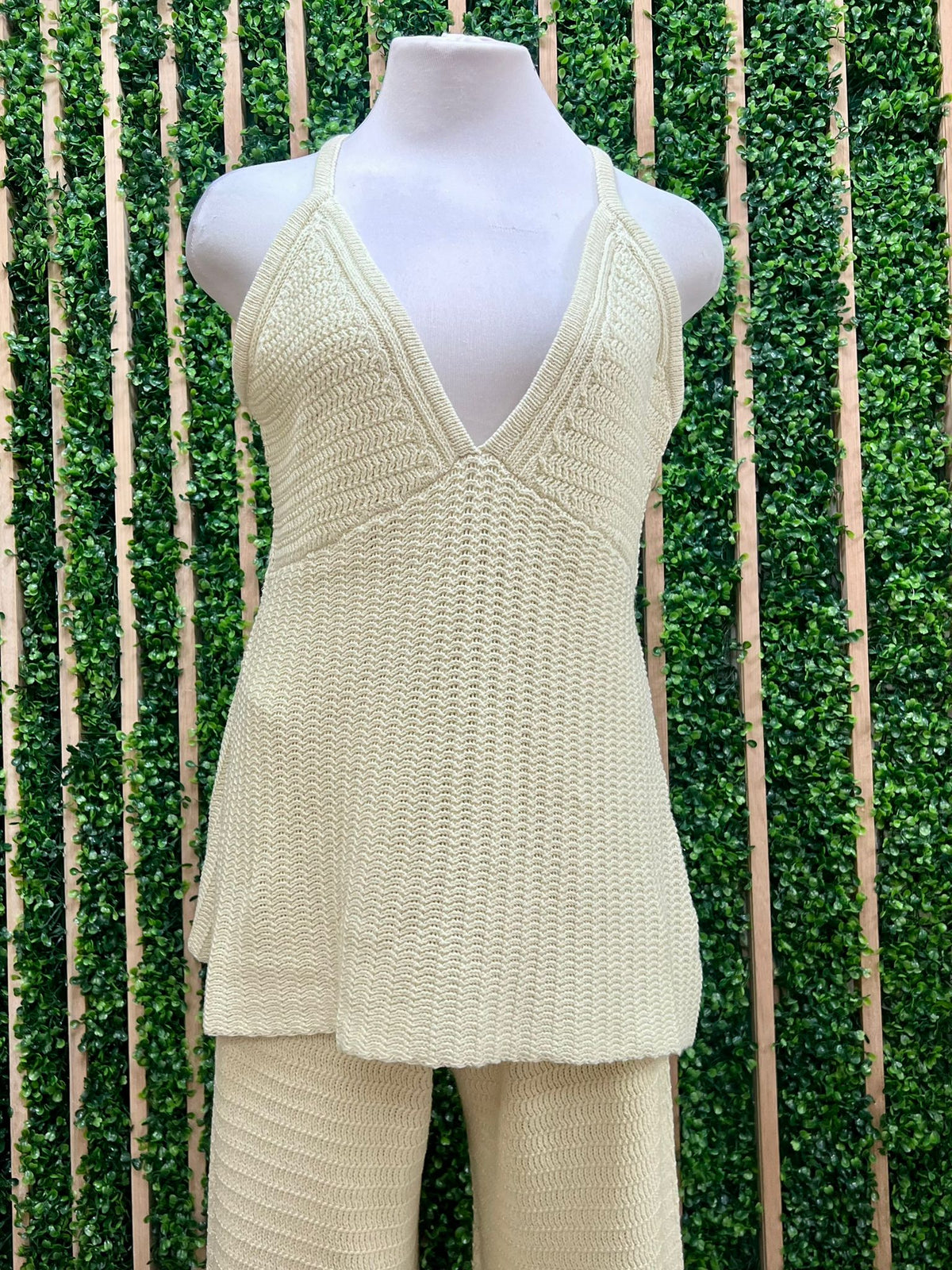 Natural Flared Knit Set