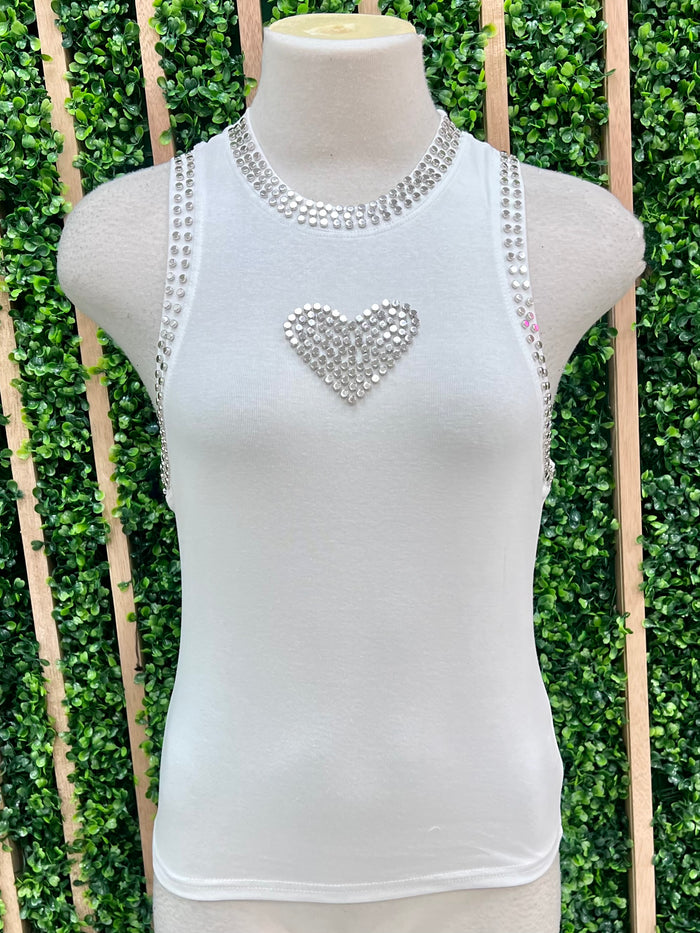 Studded Heart Cami
