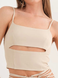 Bone Cutout Cami Top