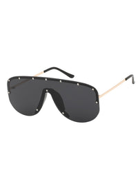 Rimless Studs Aviator Sunglasses
