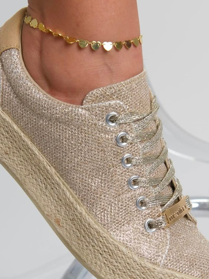 Metallic Canvas Sneakers