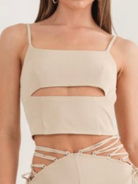 Bone Cutout Cami Top