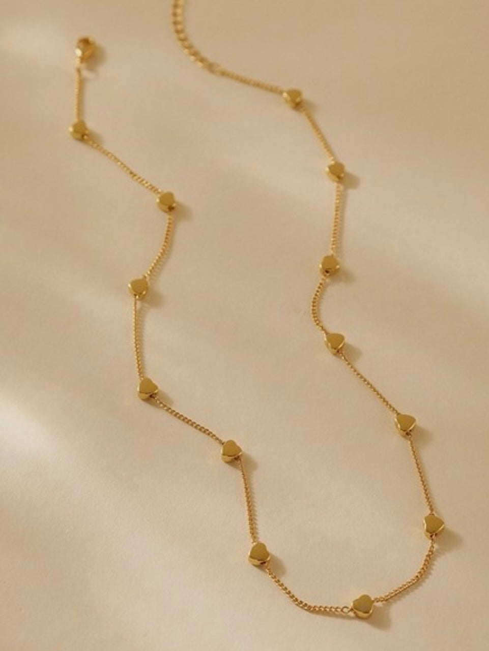 SS Multi Heart Charm Necklace