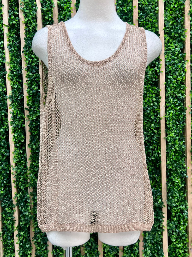 Metallic Knit Top