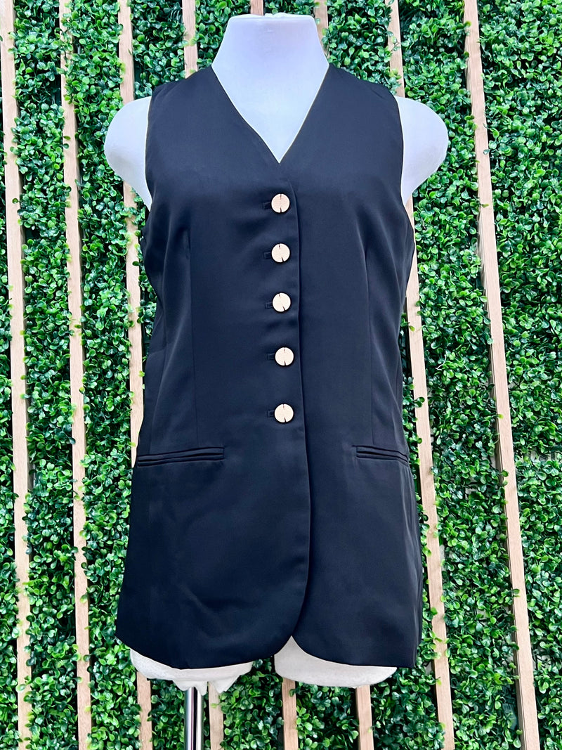 Business Fitted Long Vest