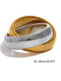 Dual Tone Cobra Bracelet