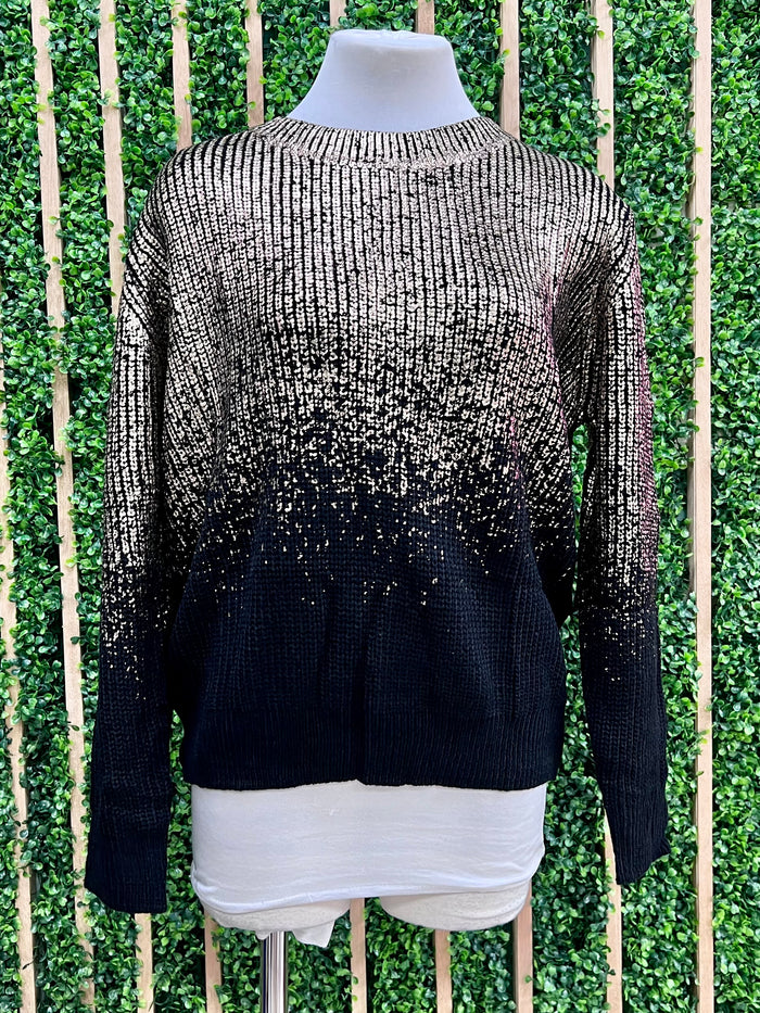 Black Gold Top Sweater