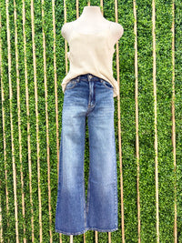 Medium Wash Wide Leg Denim