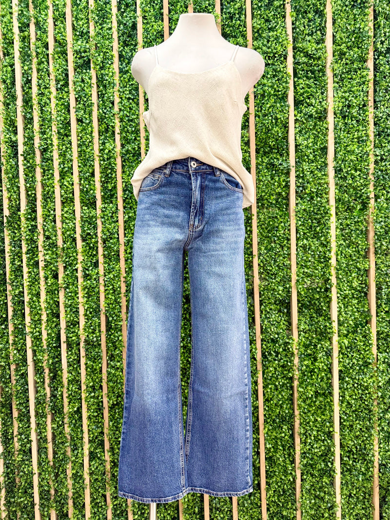 Medium Wash Wide Leg Denim