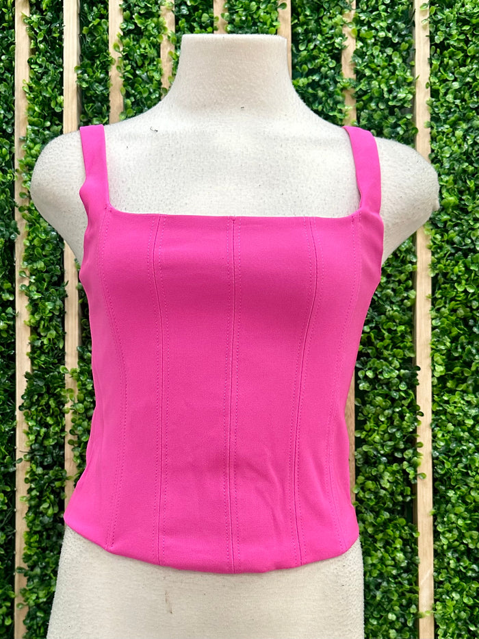 Square Neck Bustier Top