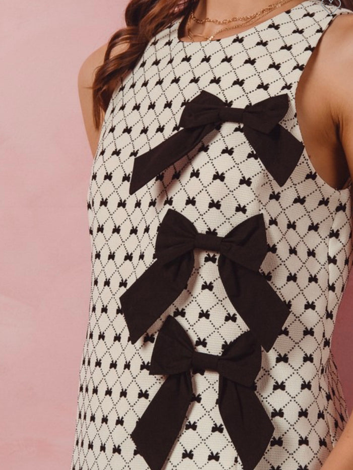 Ivory Black Ribbon Appliques Top