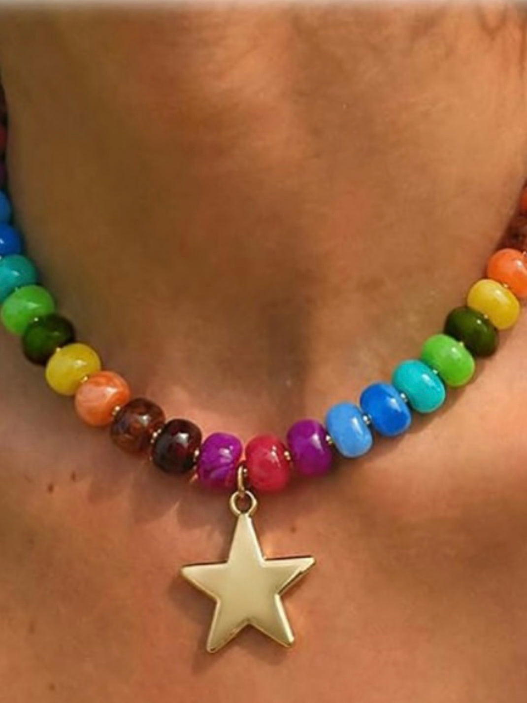 Coastal Star Bead Necklace