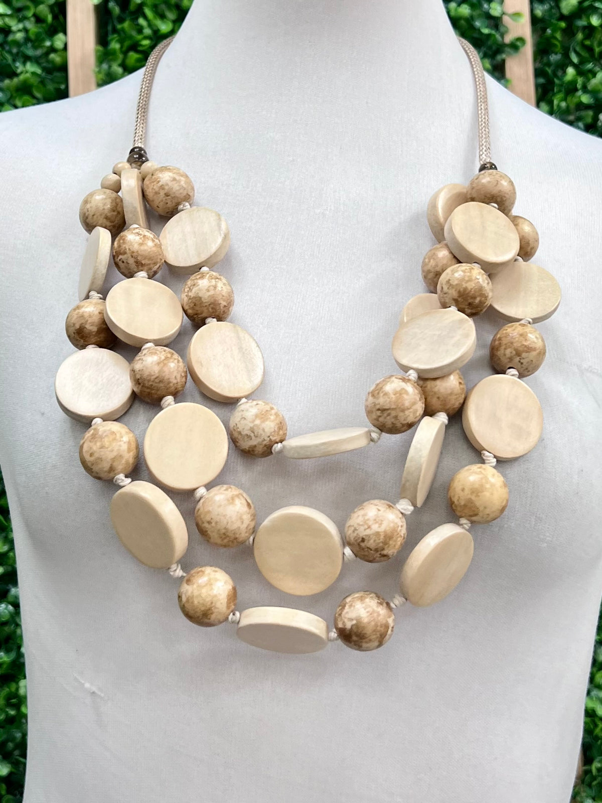 Ivory Multi Circle Necklace